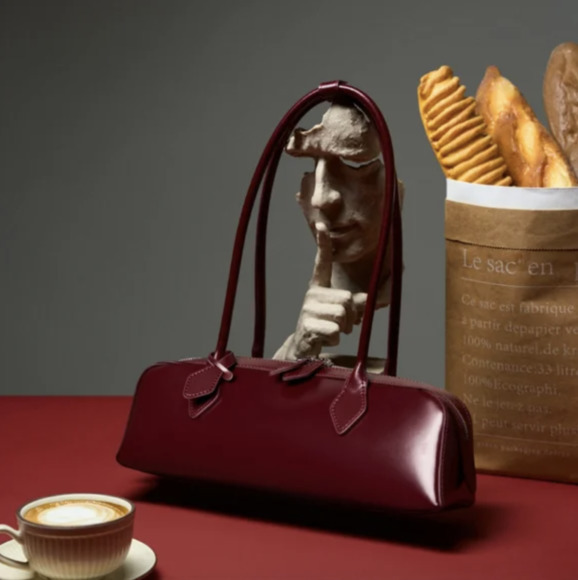 Long Curved Handle Shoulder Bags